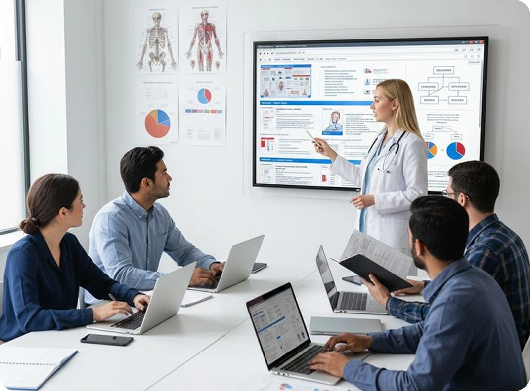 Healthcare business meeting